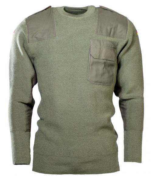 Original Bundeswehr Pullover nach TL Oliv 80 % Schurwolle