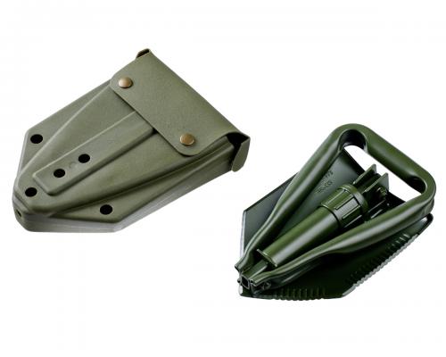 Feldspaten mit Kunststofftasche Bundeswehr Oliv Neu nach TL