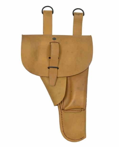 Pistolentasche Französische Armee Leder braun