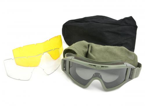 Schutzbrille US Revision Desert / schwarz Locust neuwertig Made in USA