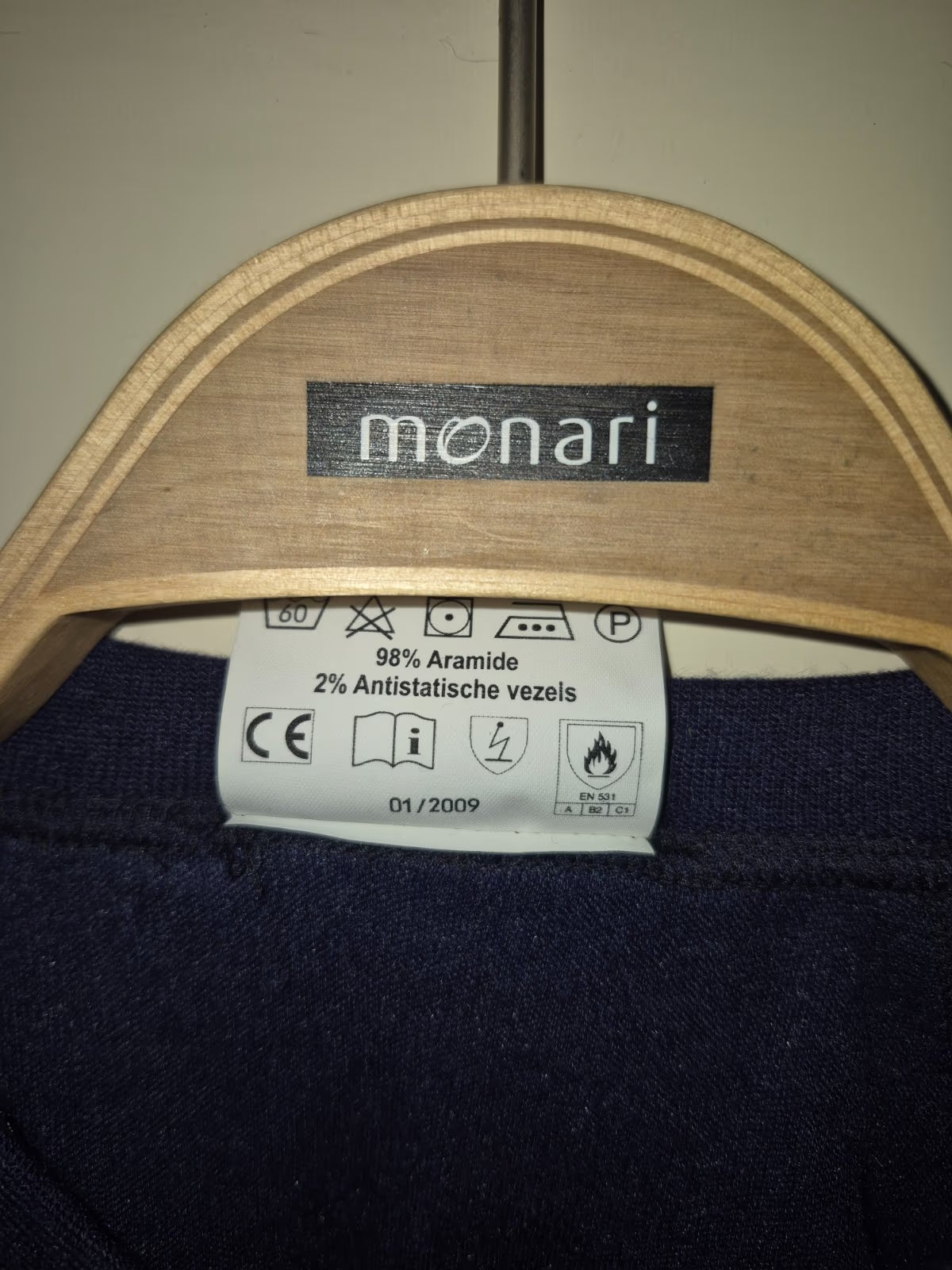 Original Texplorer Unterhemd blau 98 % Aramid Feuerwehr M - XL