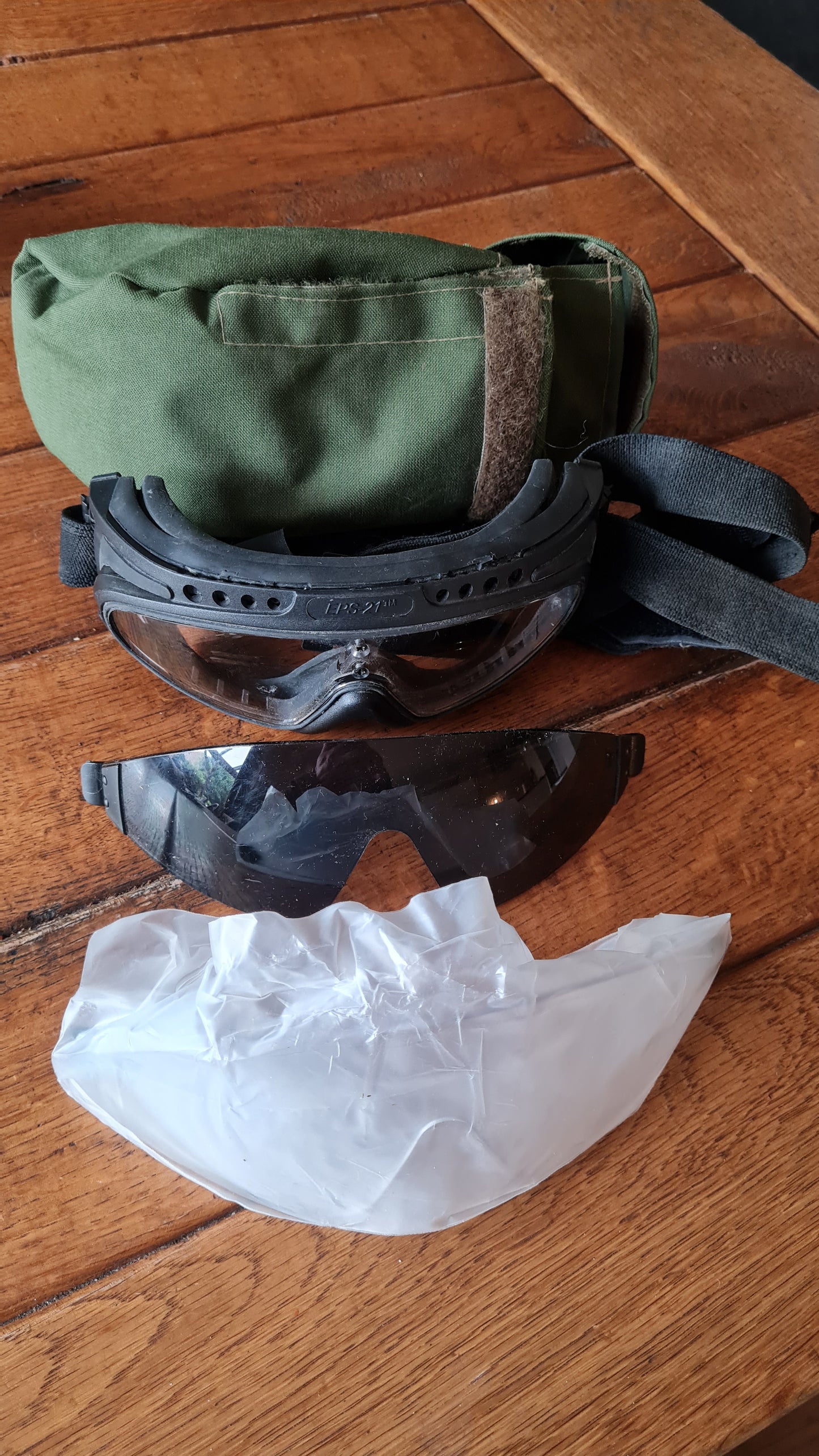 Original EPS 21 Schutzbrille Bundeswehr KSK mit Tasche