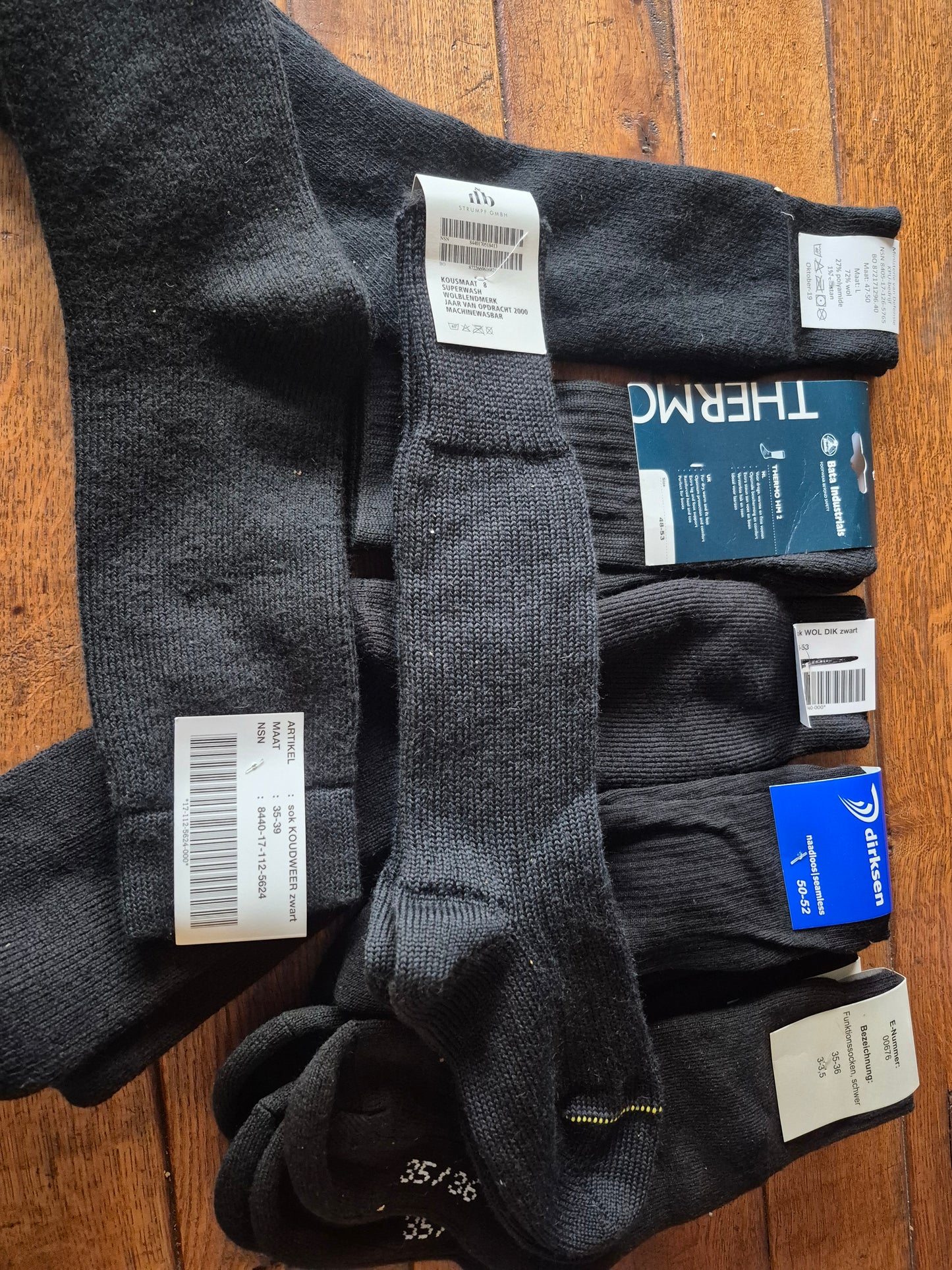 Original Holländische Armee Socken Strümpfe Wolle Kälteschutz Top Qualität