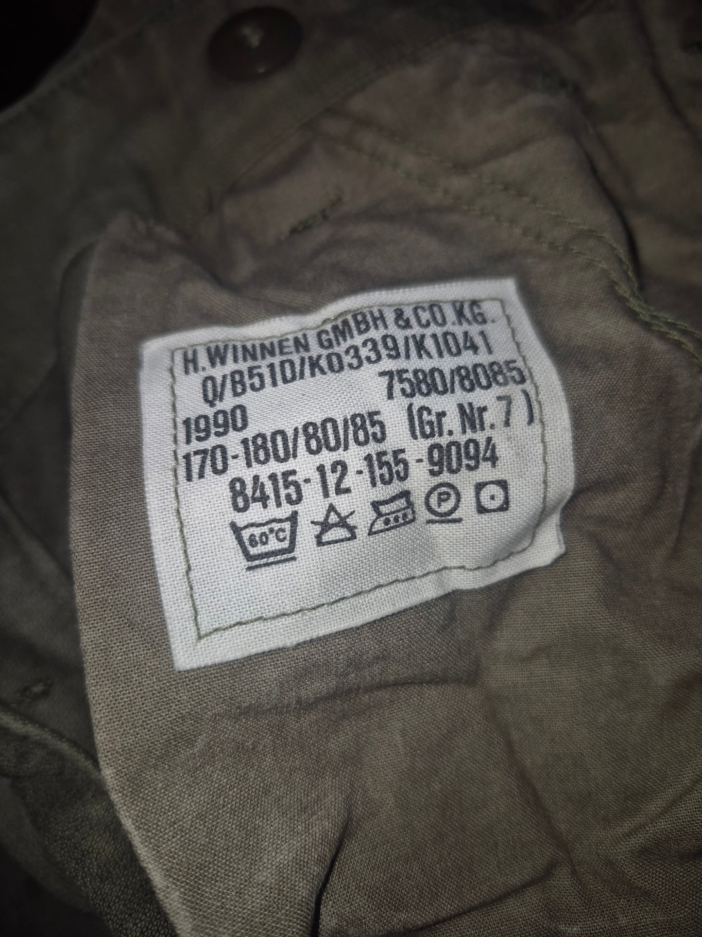 Original Bundeswehr Feldhose Moleskin Steingrau Oliv gebraucht