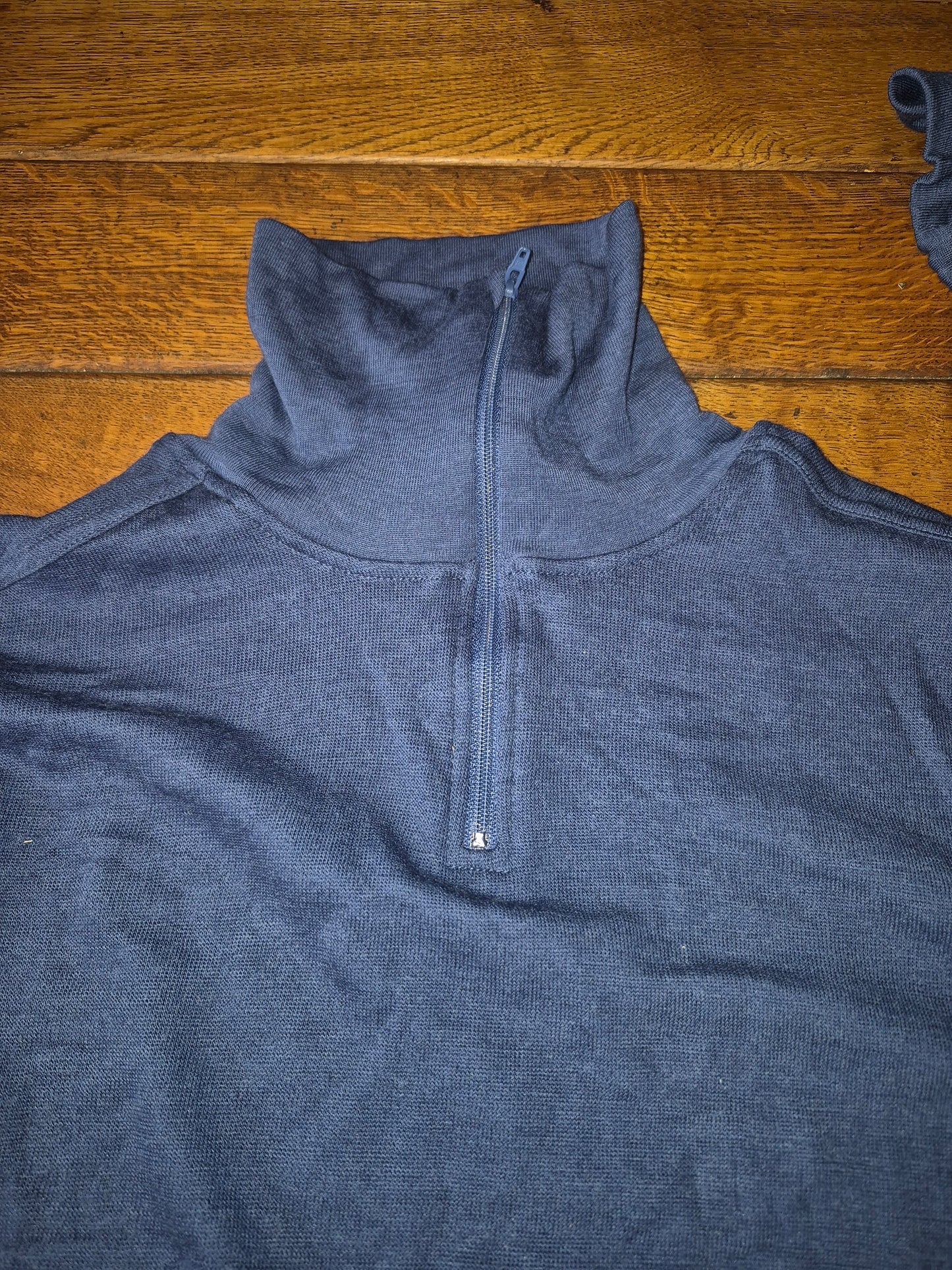 Holländische Armee Rollkragenhemd Merino angeraut oliv / blau RV KSK