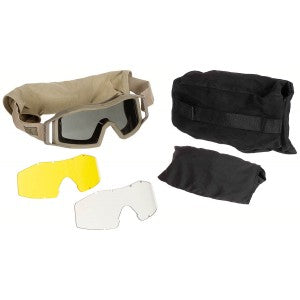 Schutzbrille US Revision Desert / schwarz Locust / Wolfspider neuwertig Made in USA