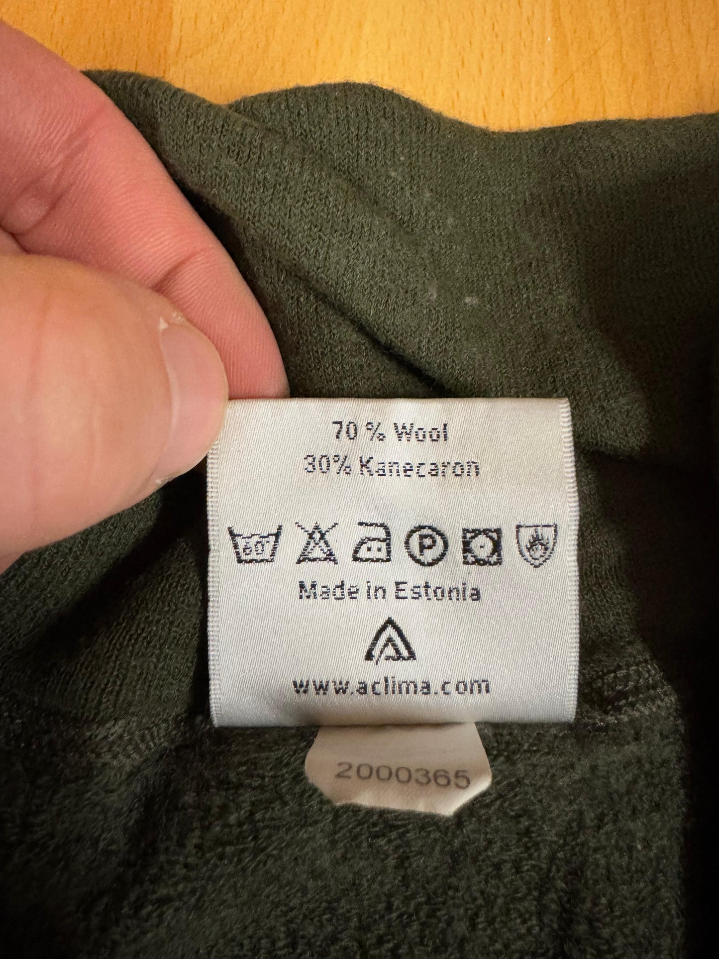 Original Aclima Dänische Armee Merino Unterhemd 70 % Wolle
