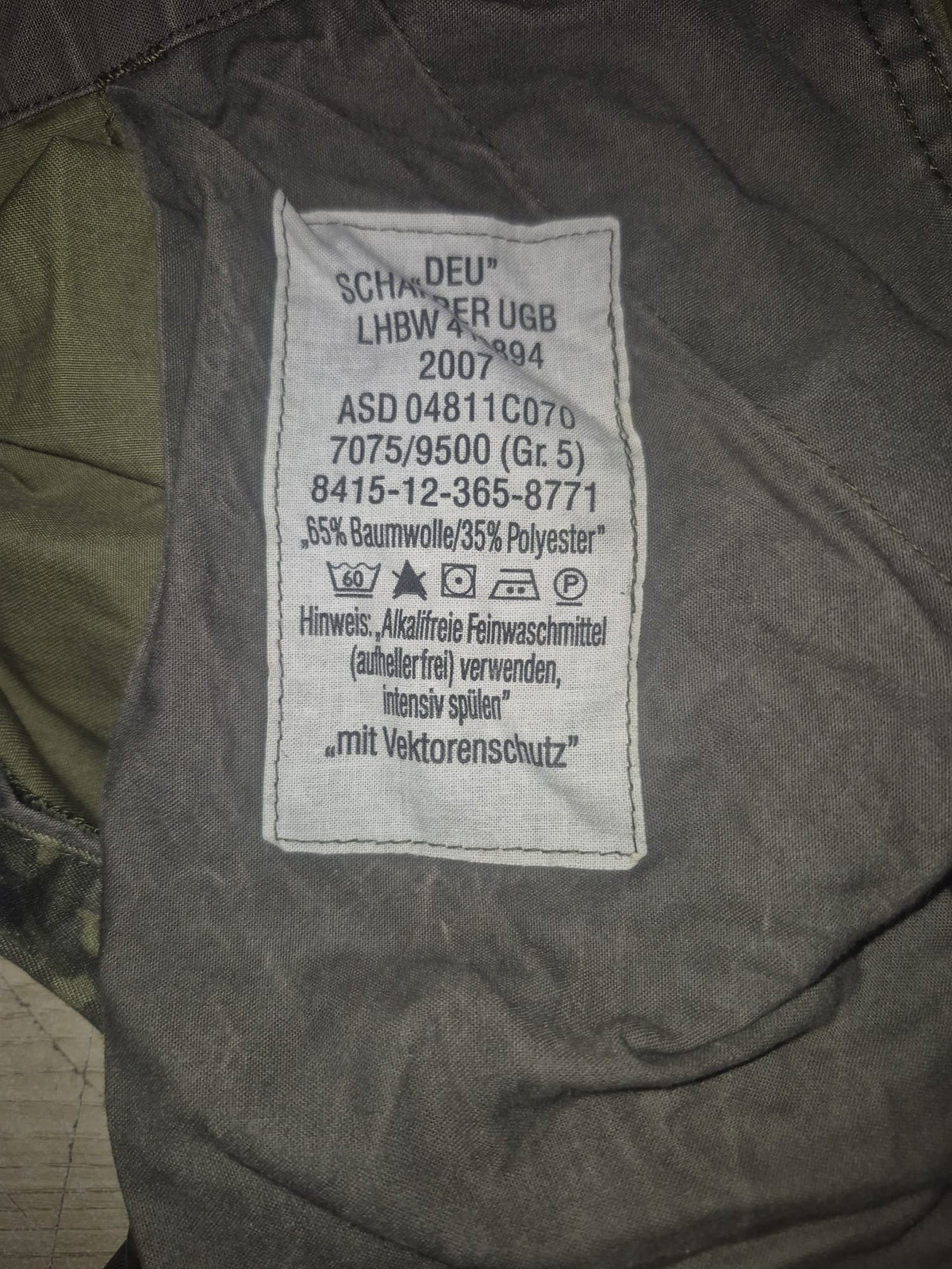 Original bundeswehr Feldhose Tropen Flecktarn gebraucht mit Vektorenschutz inkl. Orig. Stoffgürtel