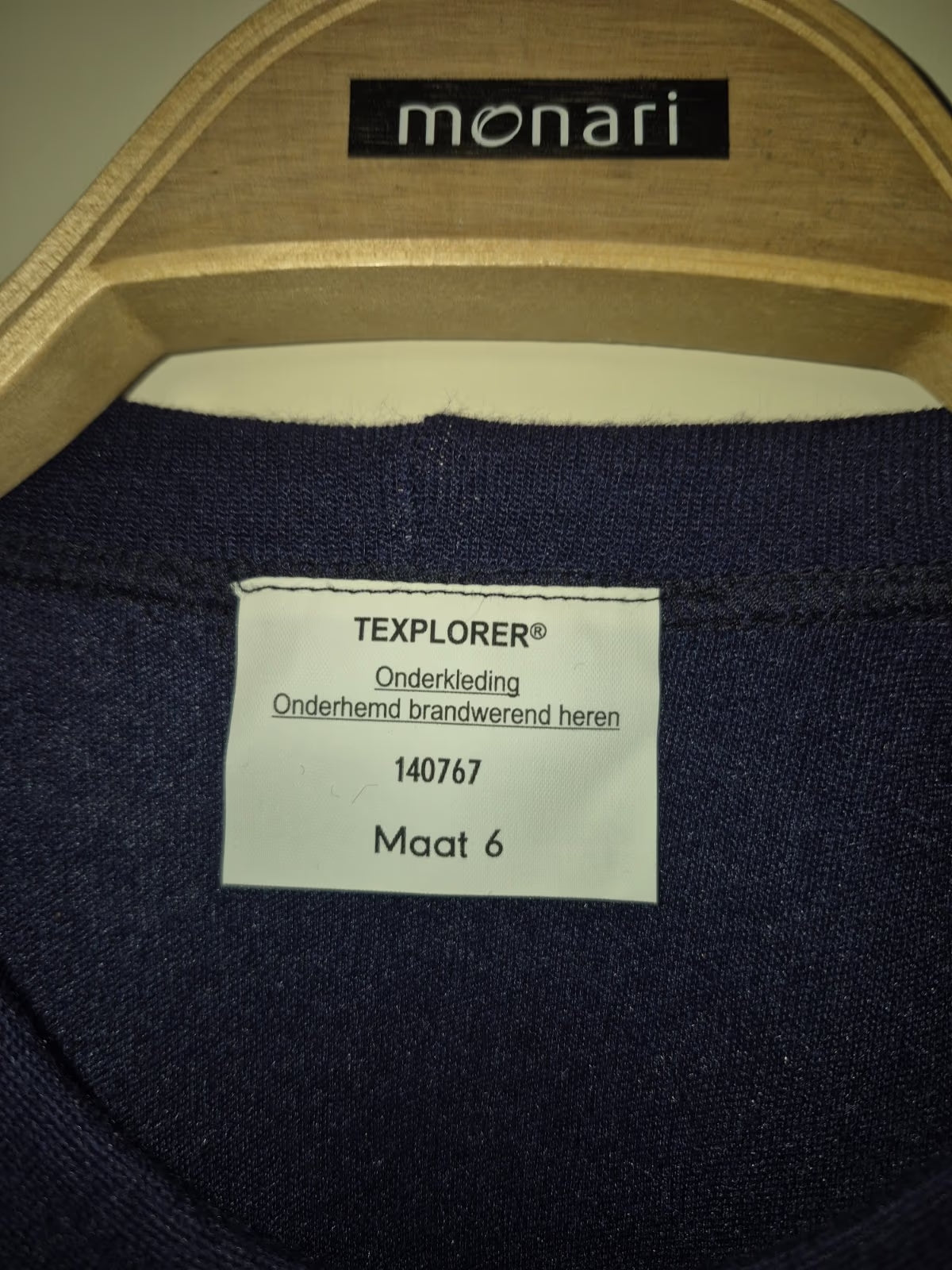 Original Texplorer Unterhemd blau 98 % Aramid Feuerwehr M - XL