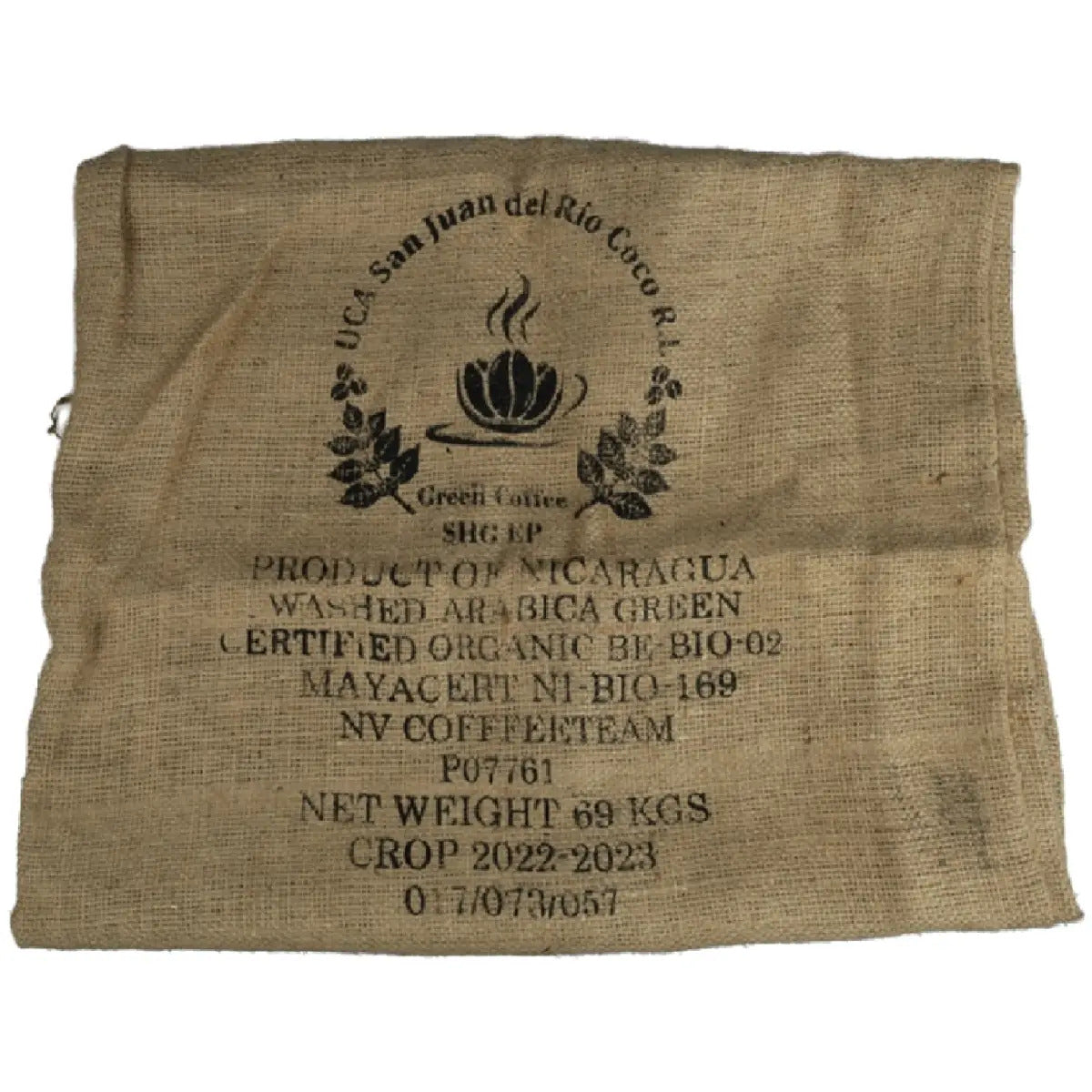 Original französischer Kaffeesack aus Jute