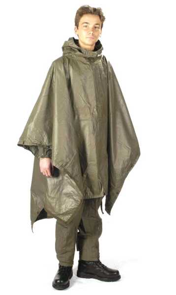 Original Bundeswehr Regenponcho Poncho Oliv Kein Nachbau gebraucht