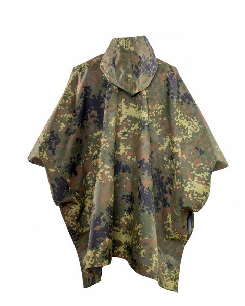 Regenponcho Bundeswehr IR neu Oliv Flecktarn M05 Snow Schneetarn