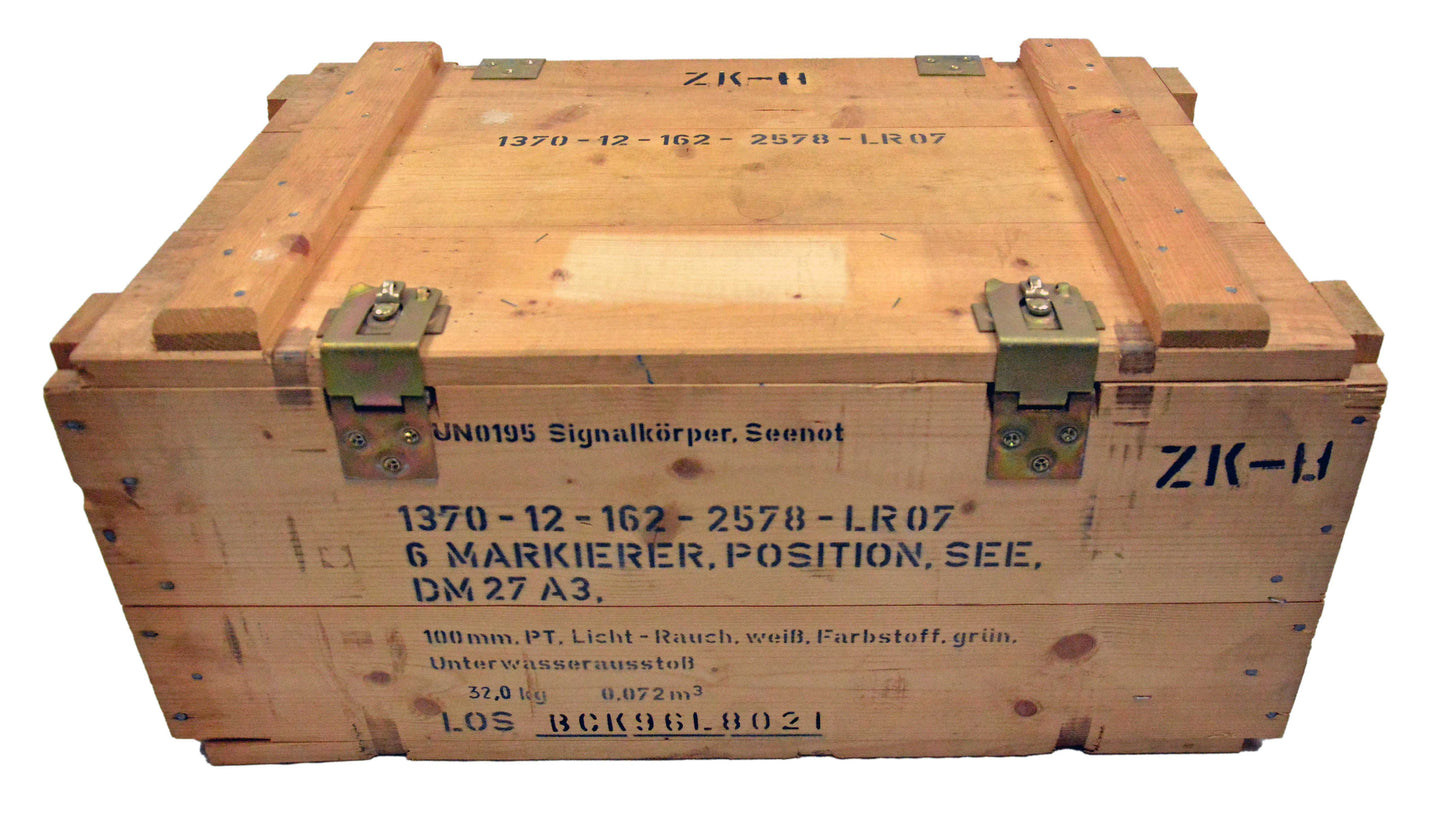Holzkiste BW Bundeswehr ( DM27 A3 ) ( DM42 ) natur gebraucht