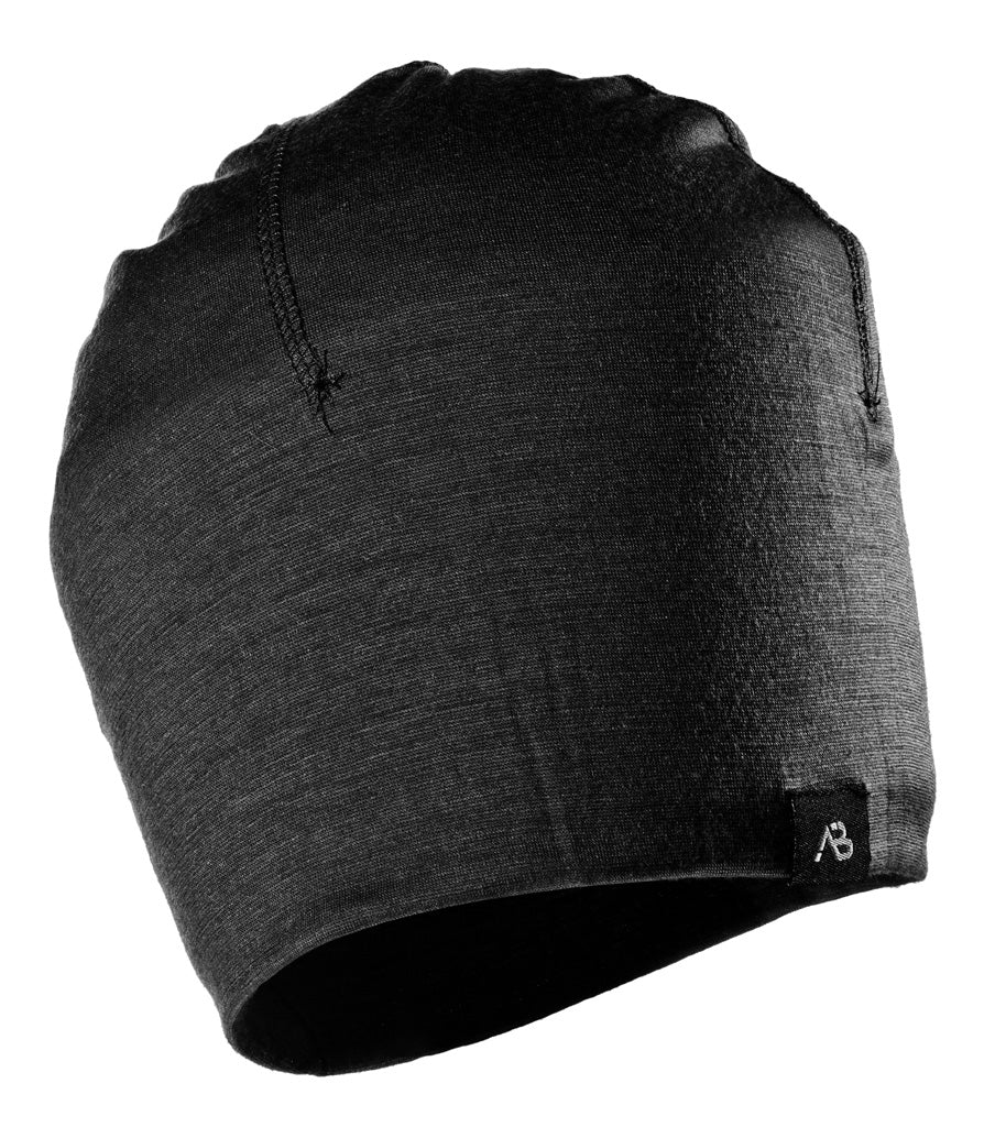 Beanie Lite Merino coyote oliv schwarz 100 % Merino