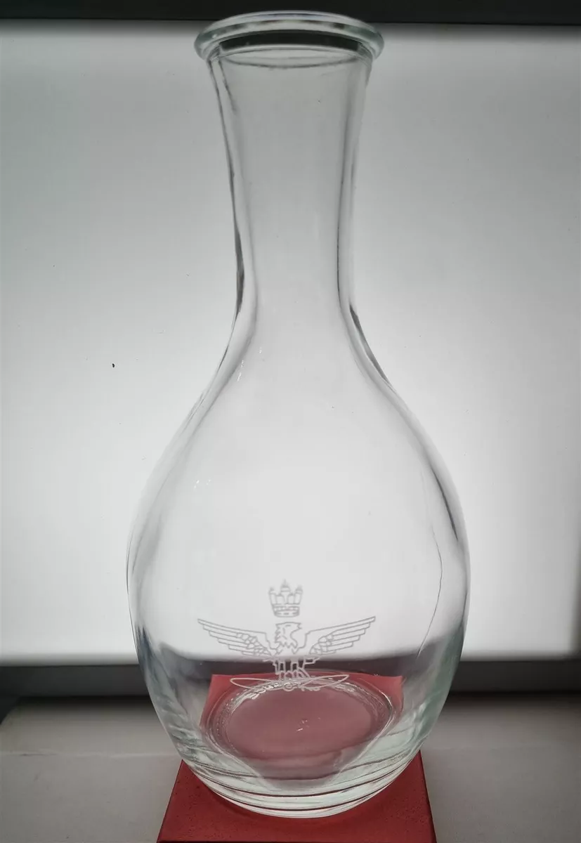 Original Italienische Luftwaffe Glas Karaffe Wein Wasser Gravur