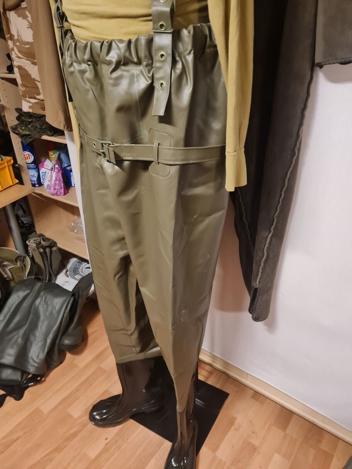 Bundeswehr Pioniere Original Wathose NEU Anglerhose Novotex BW Größe 3 / 46 Oliv