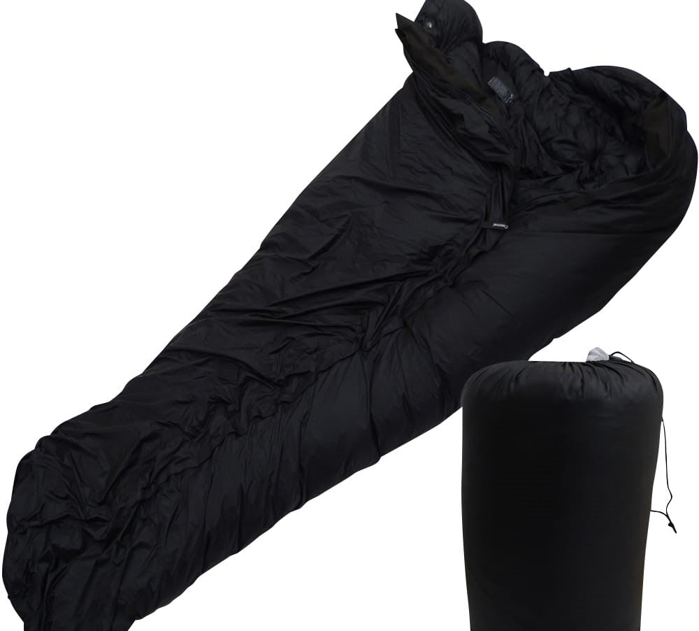thermo schlafsack grad Original Bundeswehr KSK Daunenschlafsack Winter Schwarz