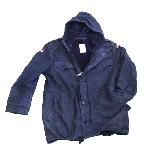 Original Bundeswehr Parka Blau mit Teddyfutter