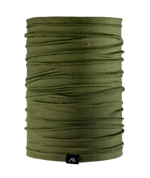 Schlauchschal Loop Lite Merino Wolle Oliv Schwarz Coyote olive drab NEU