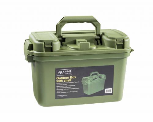 Outdoor Box mit Klapplade / Innenfach oliv oder schwarz neu