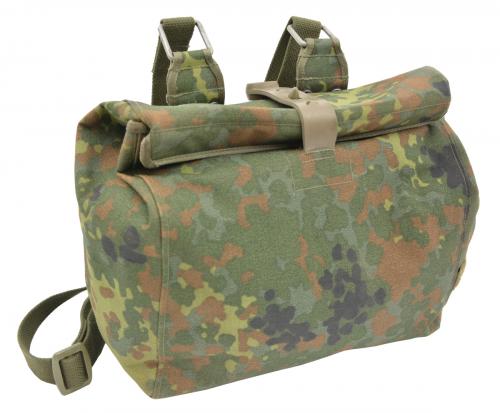 Original Bundeswehr ABC Schutzmaskentasche Flecktarn Tragegurt