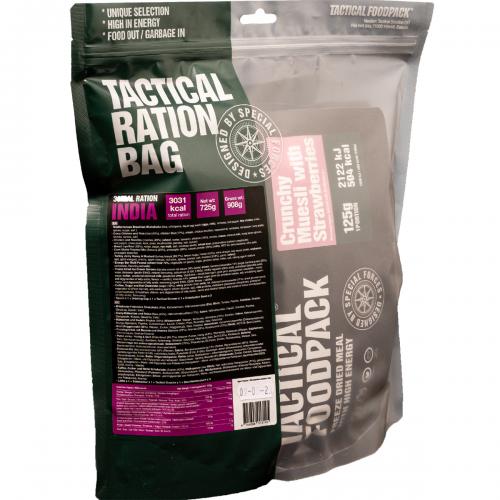 Taktische Foodpack-Rationen 3 Meal Ration INDIA 725g