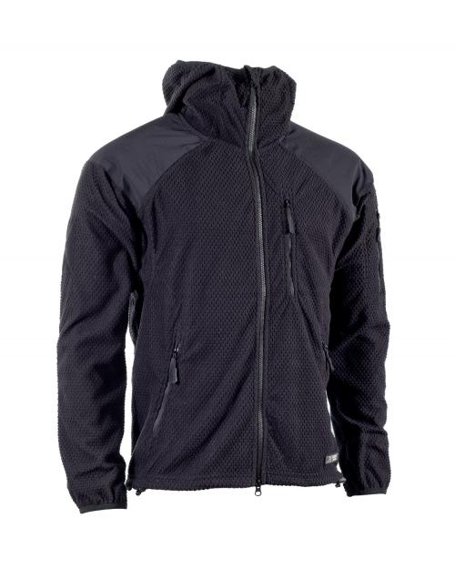 Fleece Hoodie - Jacke Delta Oliv / Schwarz ( Coyote Original AB Klett Patch