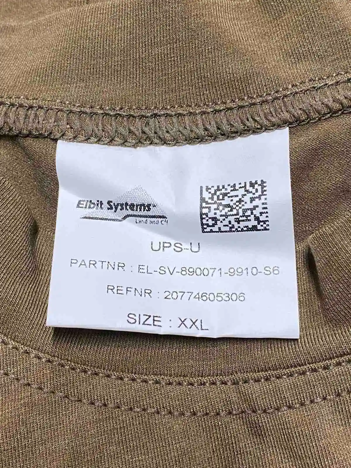 Shirt UPS-U Holländische Armee langarm braun ELBIT Systems