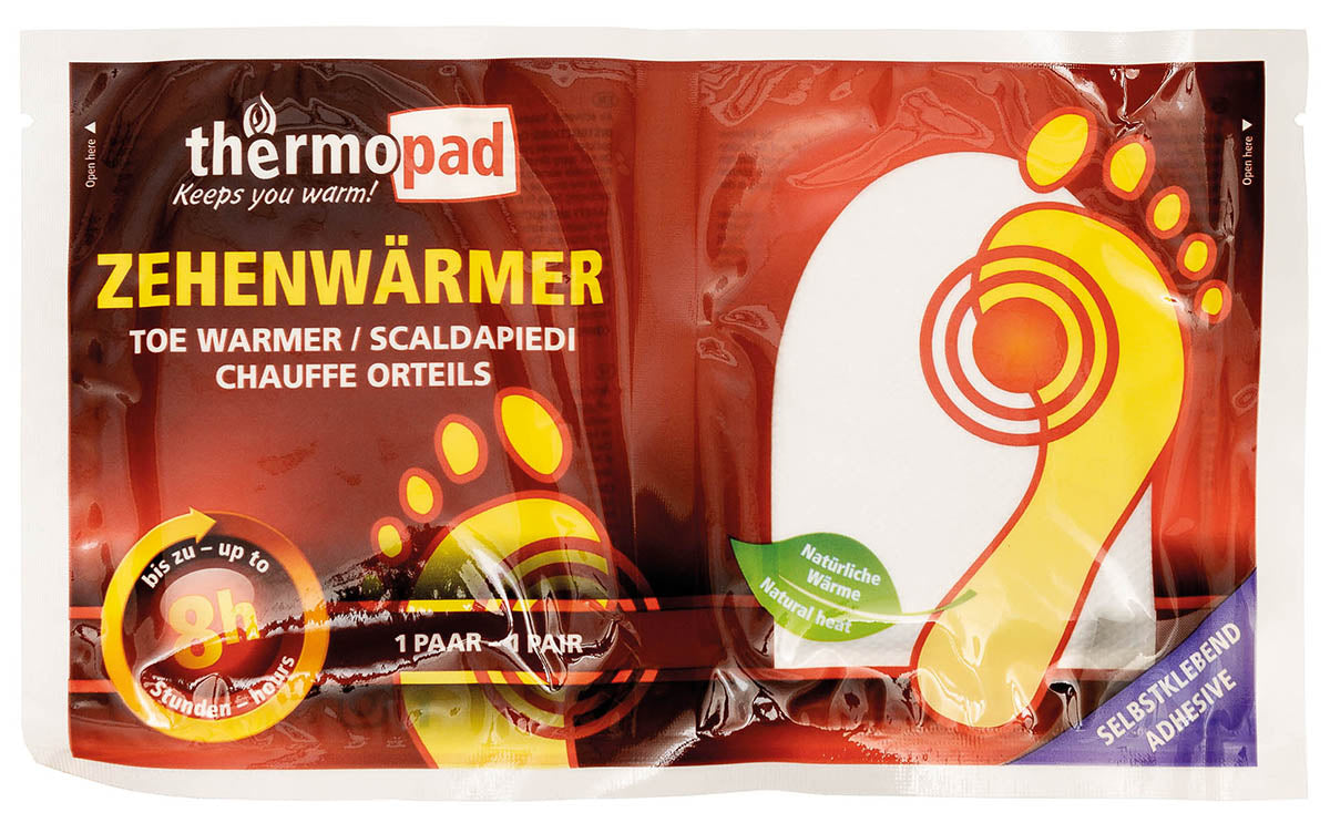 Zehenwärmer, "Thermopad", für Einmalgebrauch