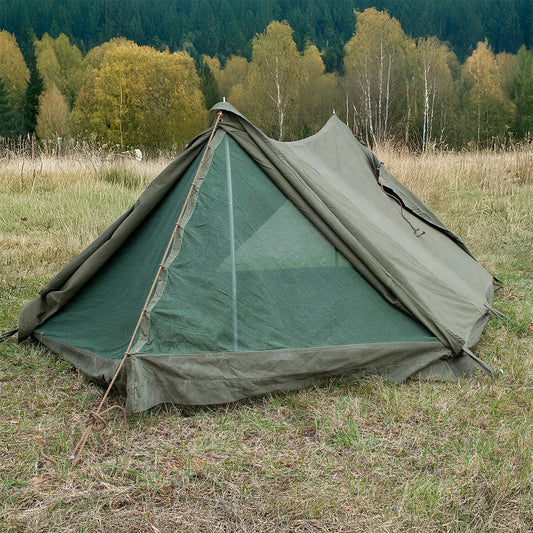 Britische Armee Zweimannzelt mit Moskitonetz Original braun
