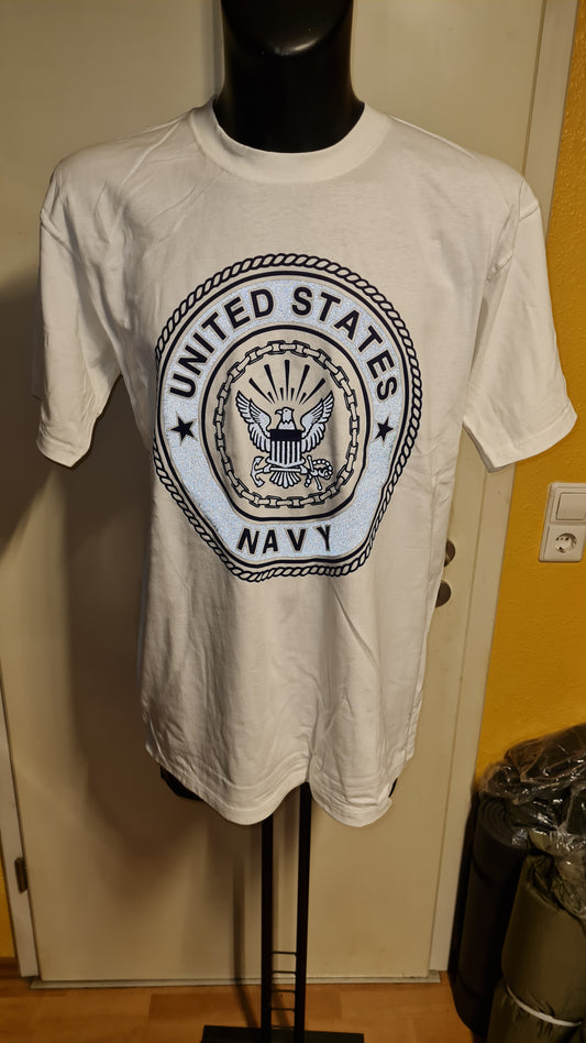 Original US Navy T - Shirt weiss Hersteller Soffe USA