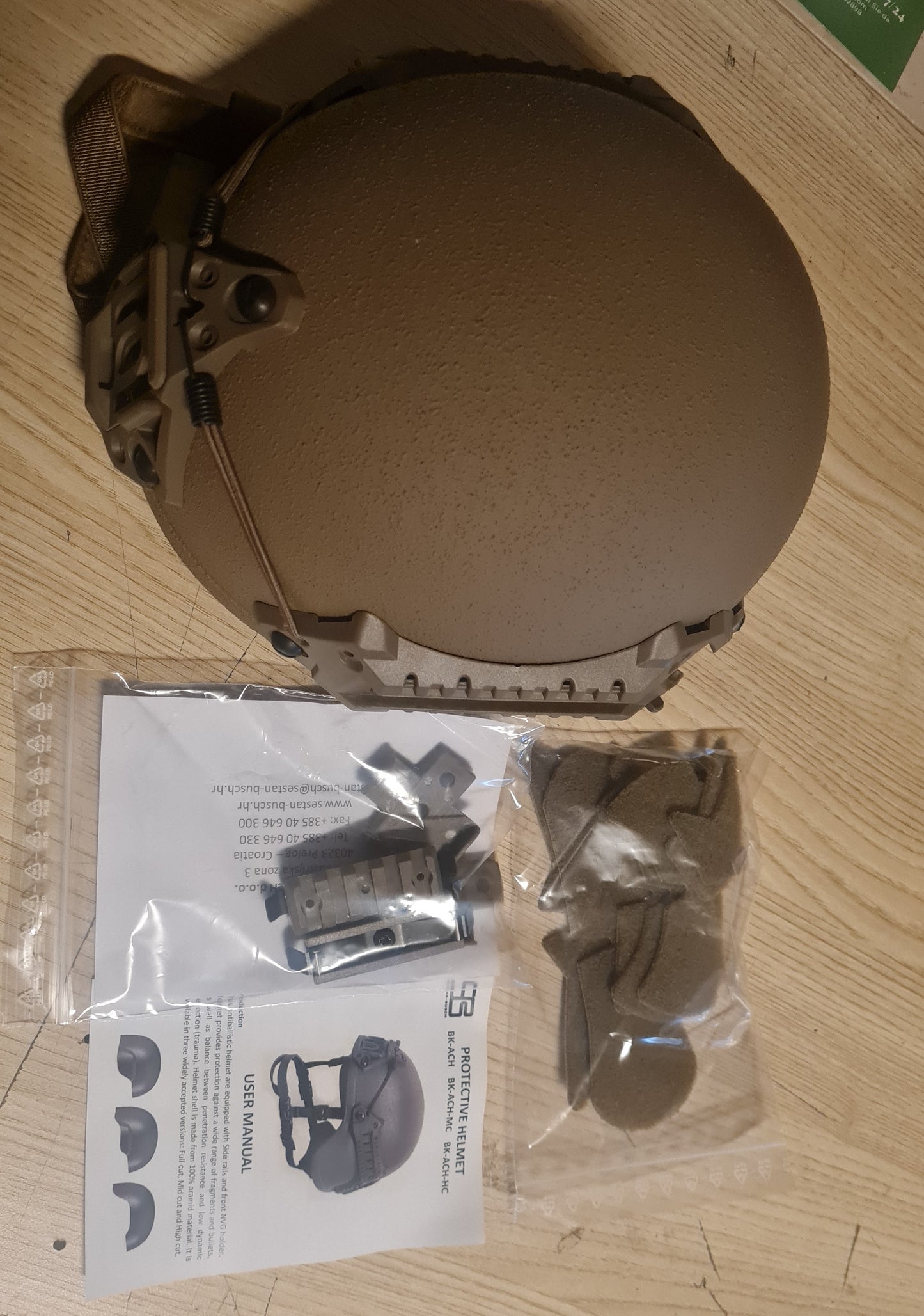 Ballistischer Schutzhelm BK-ACH-HC neu Gefechtshelm Level IIIA Schutzklasse (SK) 1