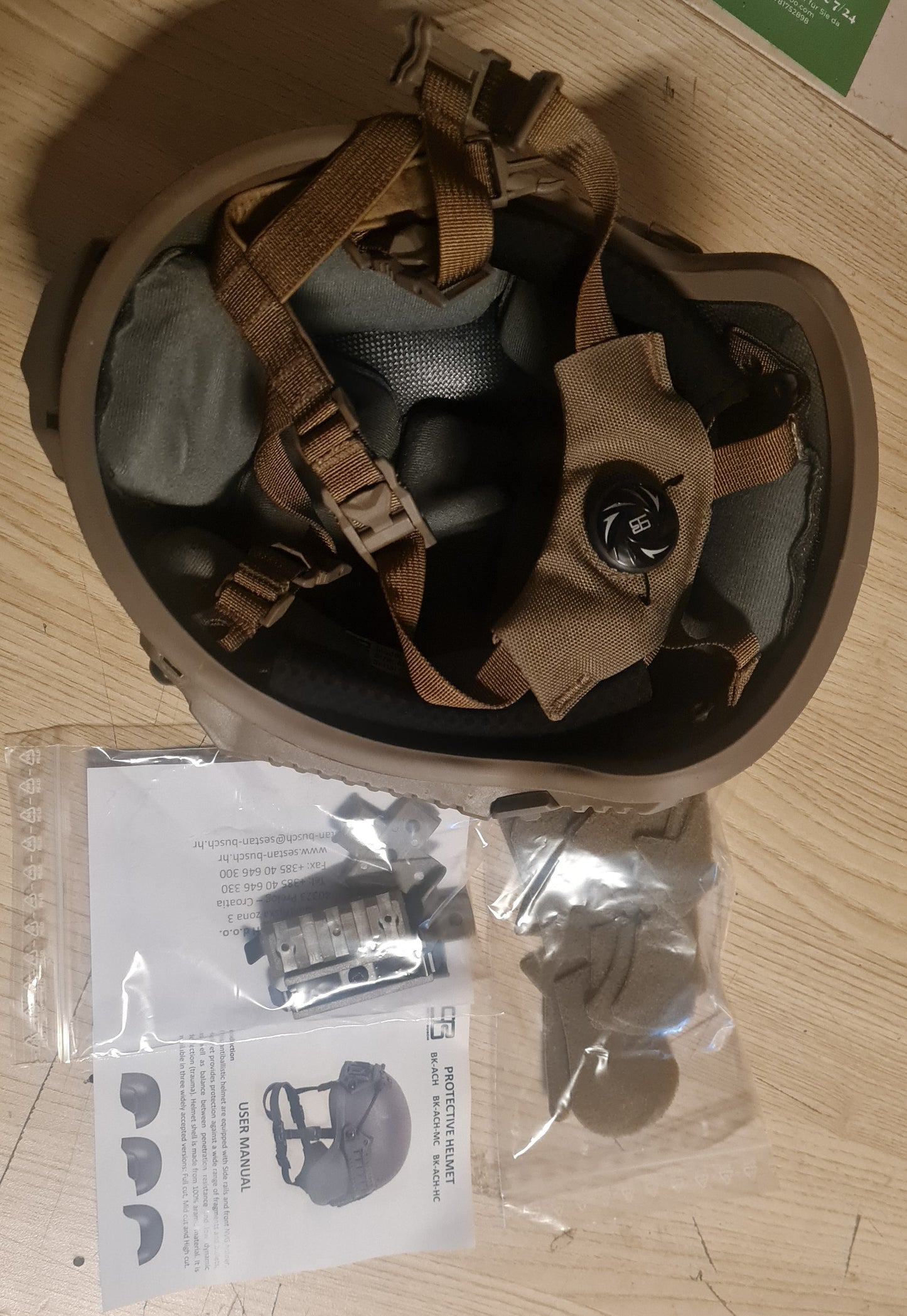 Ballistischer Schutzhelm BK-ACH-HC neu Gefechtshelm Level IIIA Schutzklasse (SK) 1