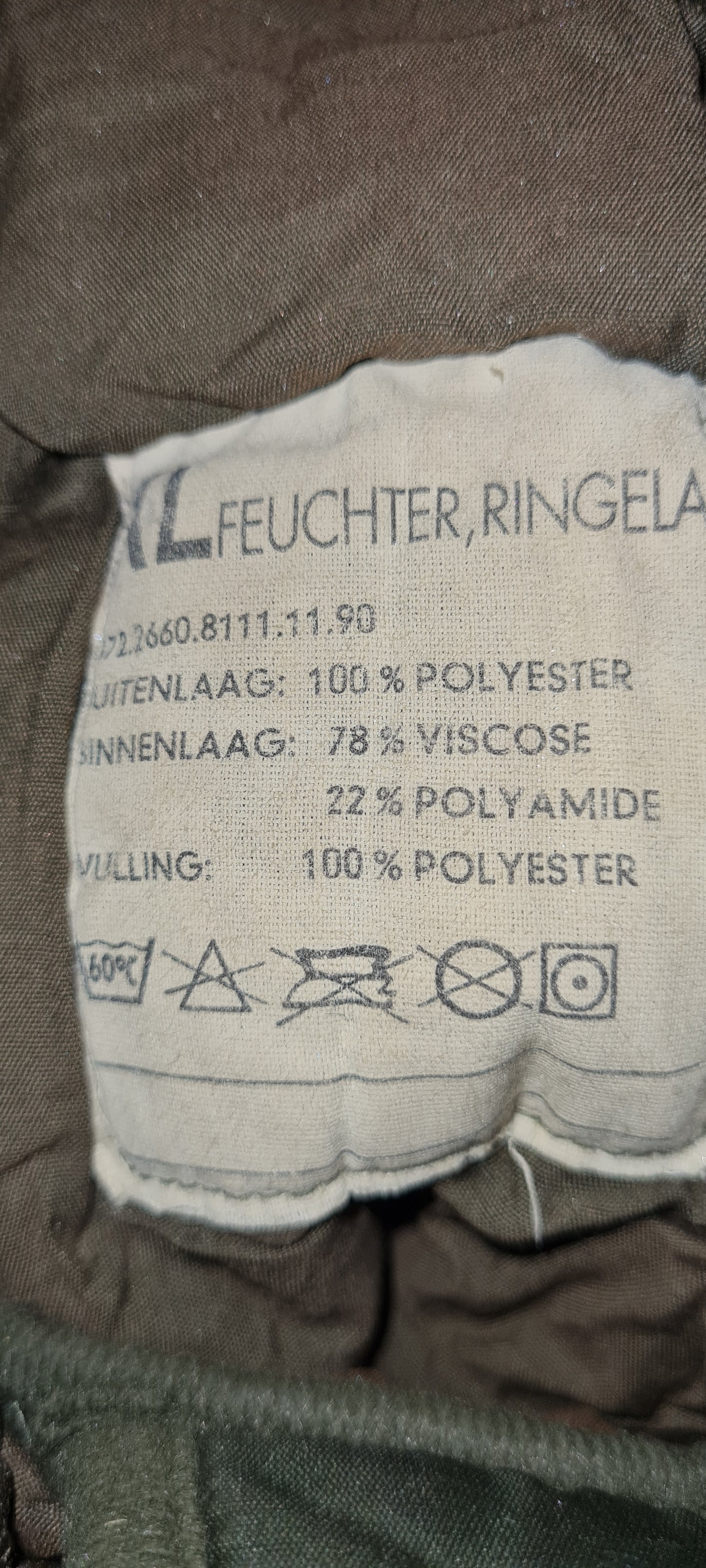 Schlafsack Original Holländische Armee Mumienform oliv mit RV