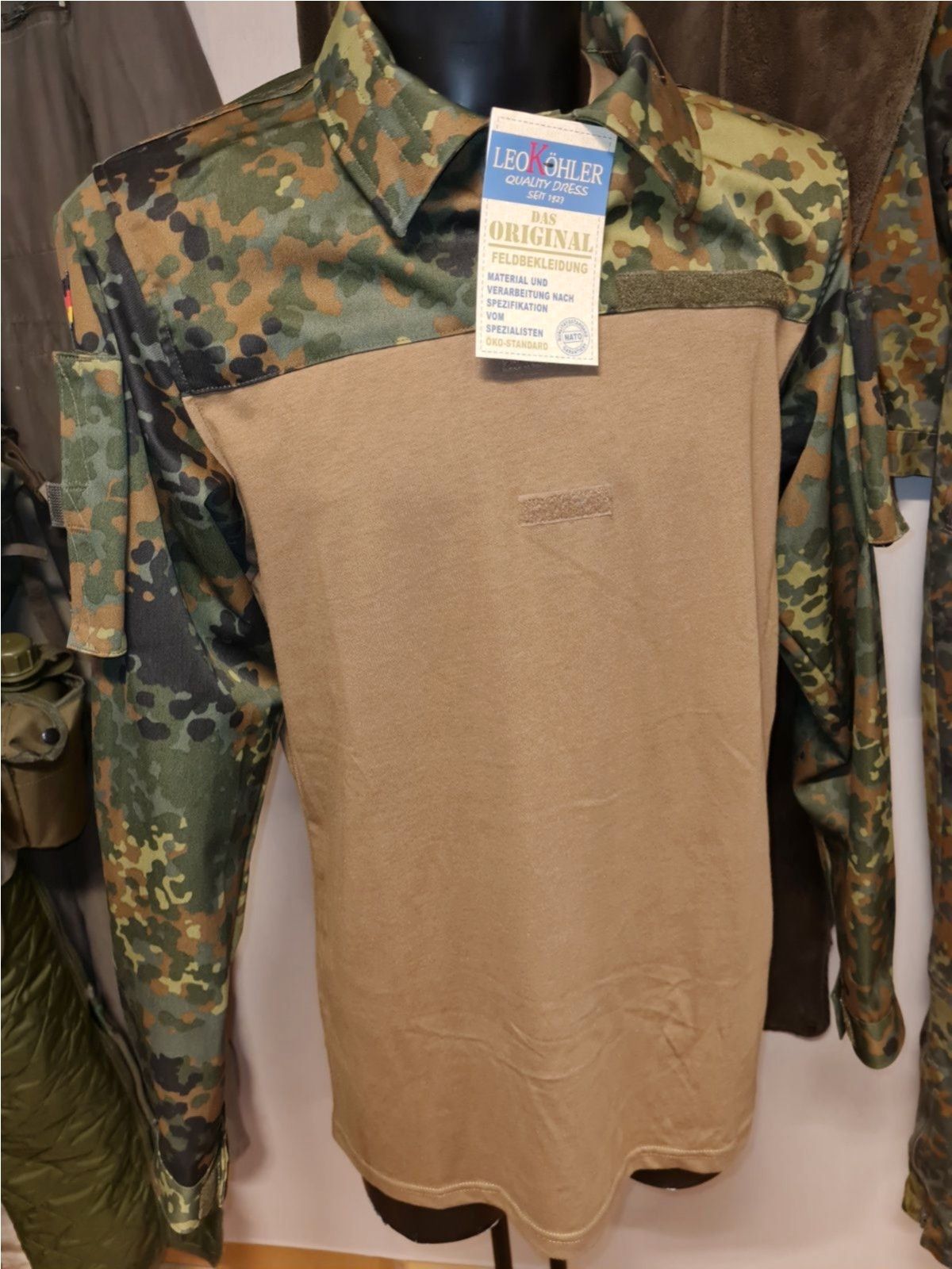 Original Bundeswehr Combat Shirt Leo Köhler Flecktarn Tropentarn