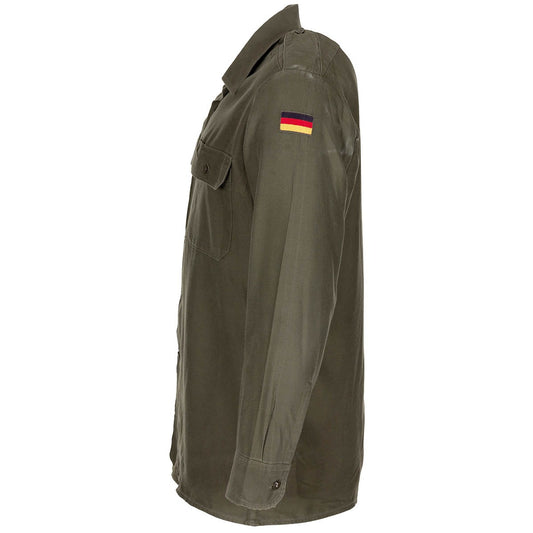 Original Bundeswehr Feldhemd Oliv Baumwolle Hoheitsabzeichen
