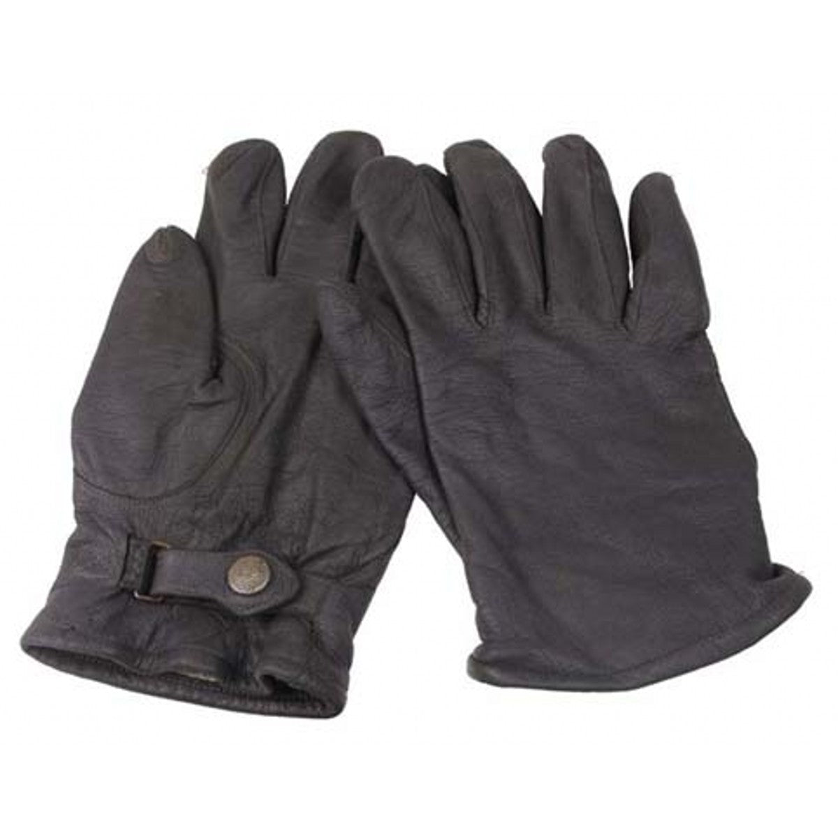 Original Lederhandschuhe Bundeswehr Winter Grau gefüttert