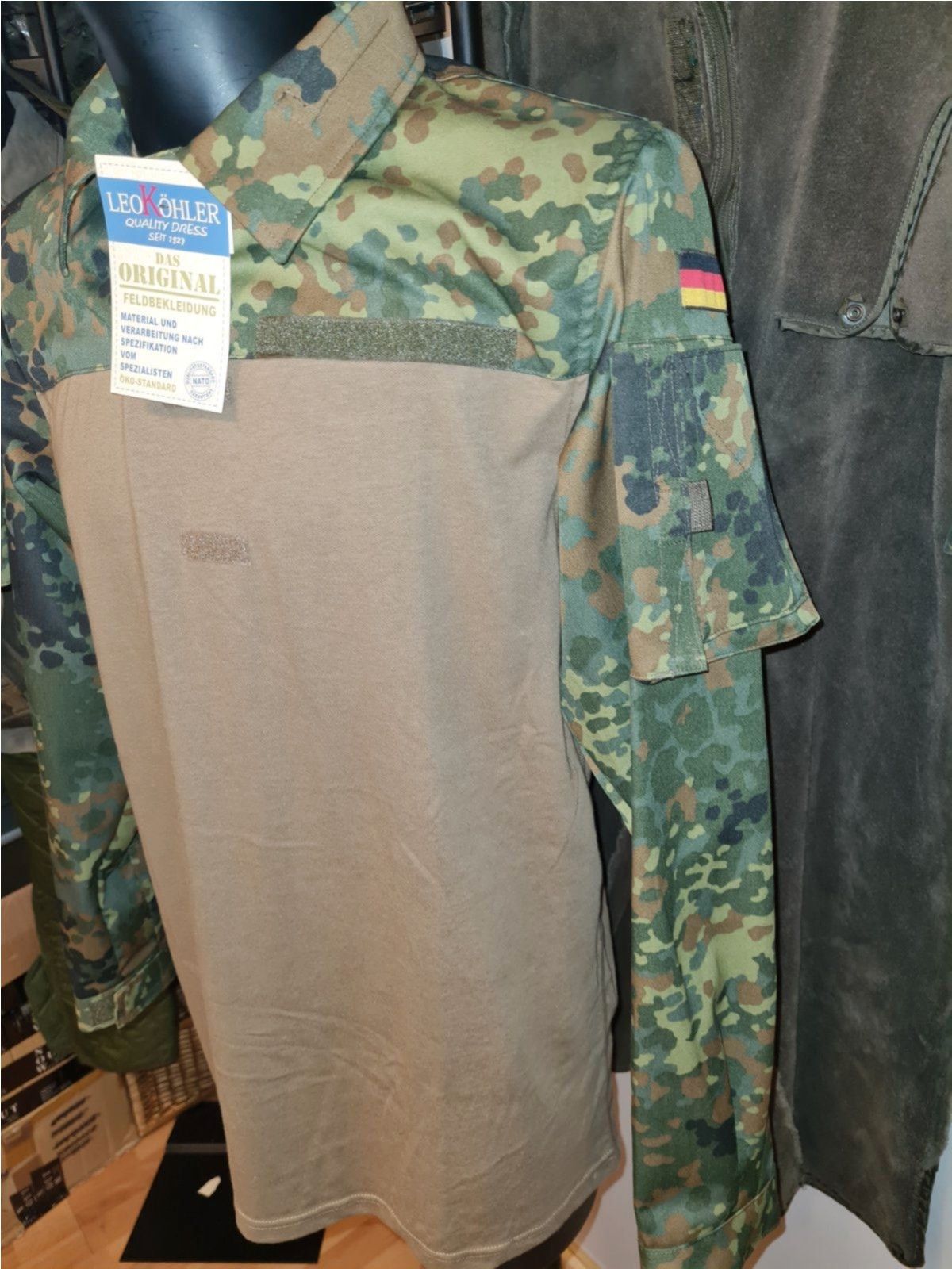 Original Bundeswehr Combat Shirt Leo Köhler Flecktarn Tropentarn