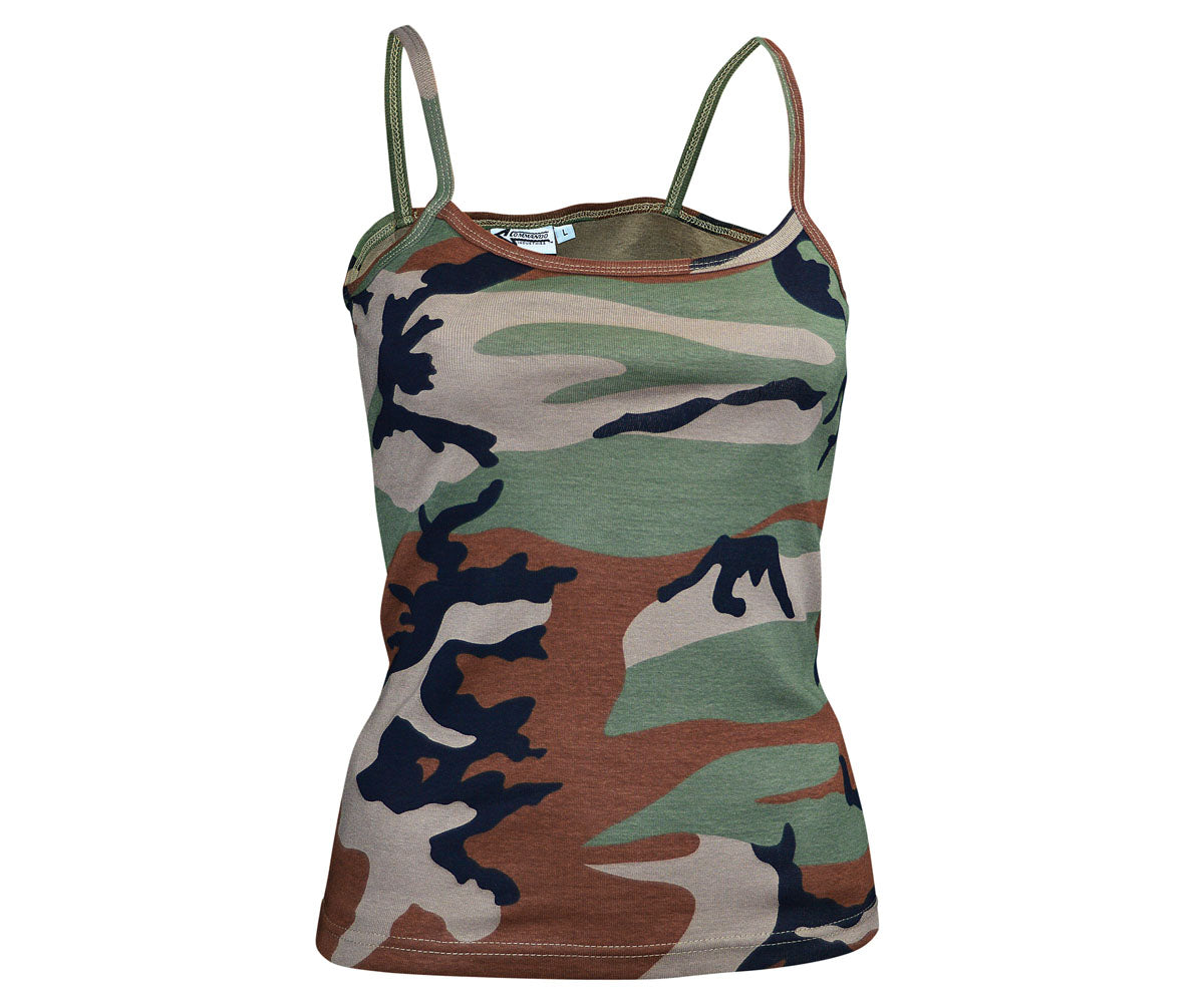 Ladies Spagettiträger Top Flecktarn / Woodland / Nightcamo