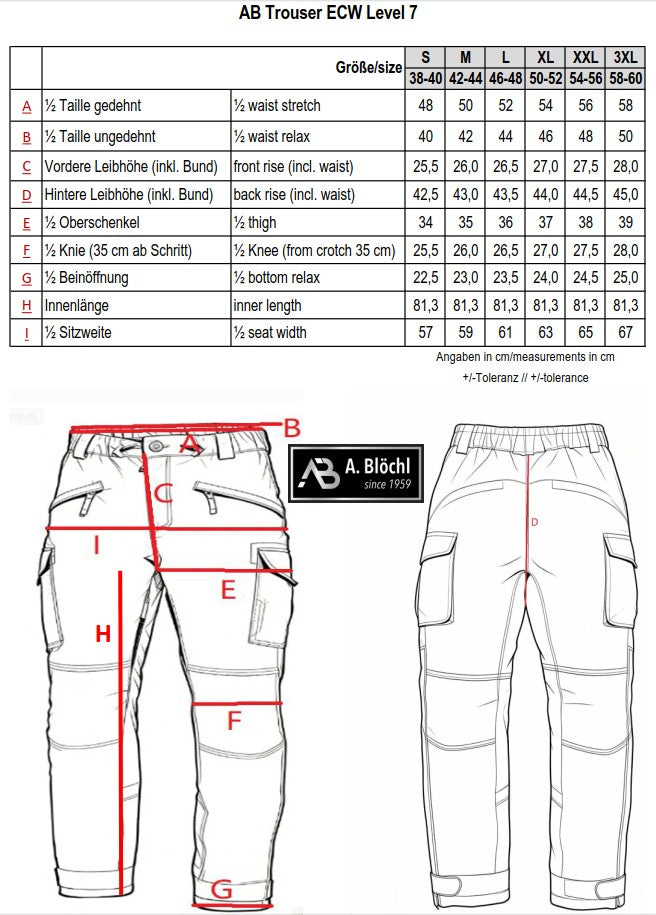AB Trouser ECW Level 7