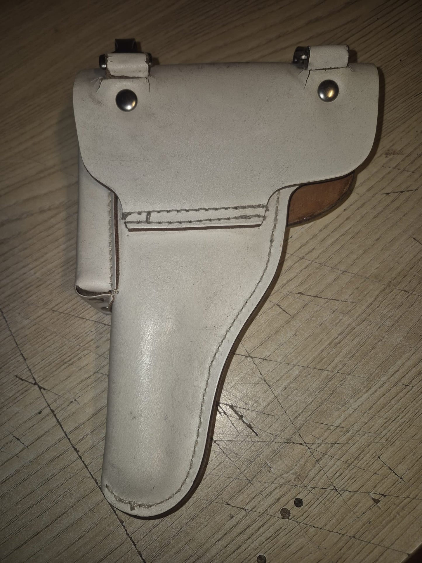 Original Bundeswehr Pistolentasche Wachbataillon Weißzeug