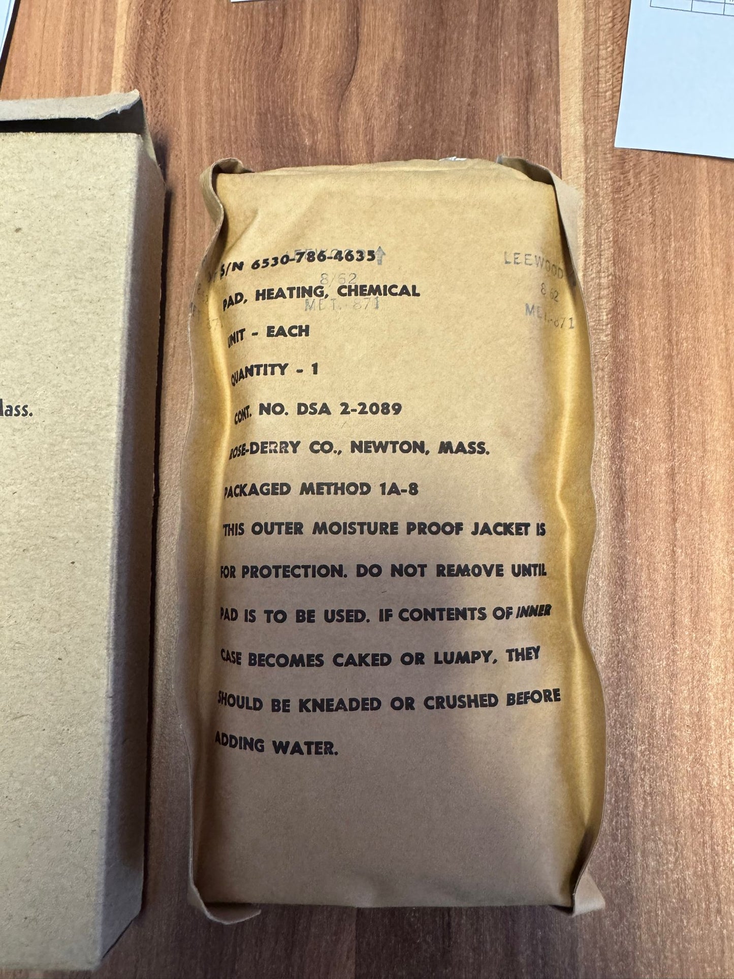 Original US Army Heizkissen Taschenwärmer Schlafsackwärmer