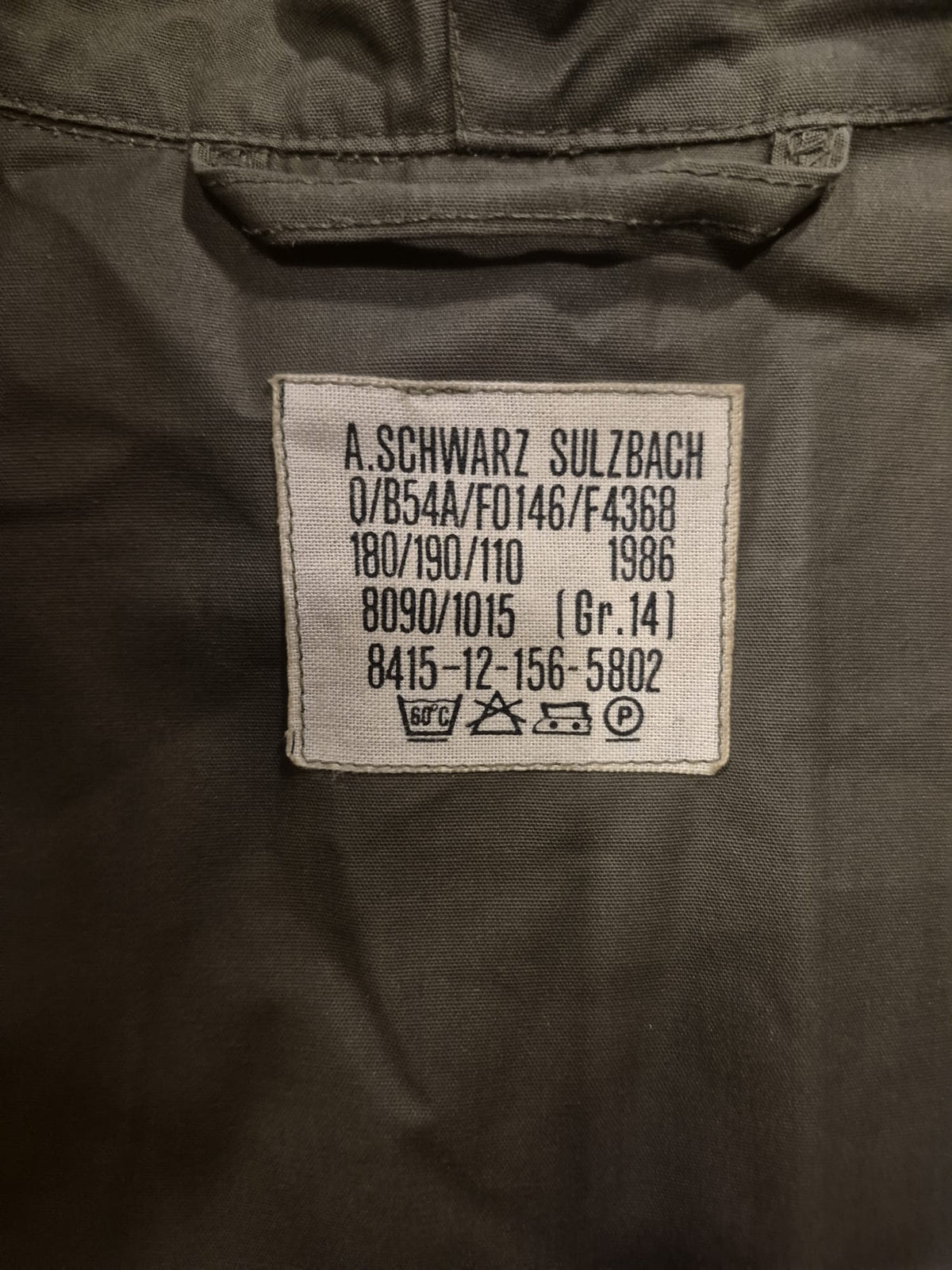 Original Bundeswehr Parka 70er Jahre Feldjacke Windjacke ohne Futter