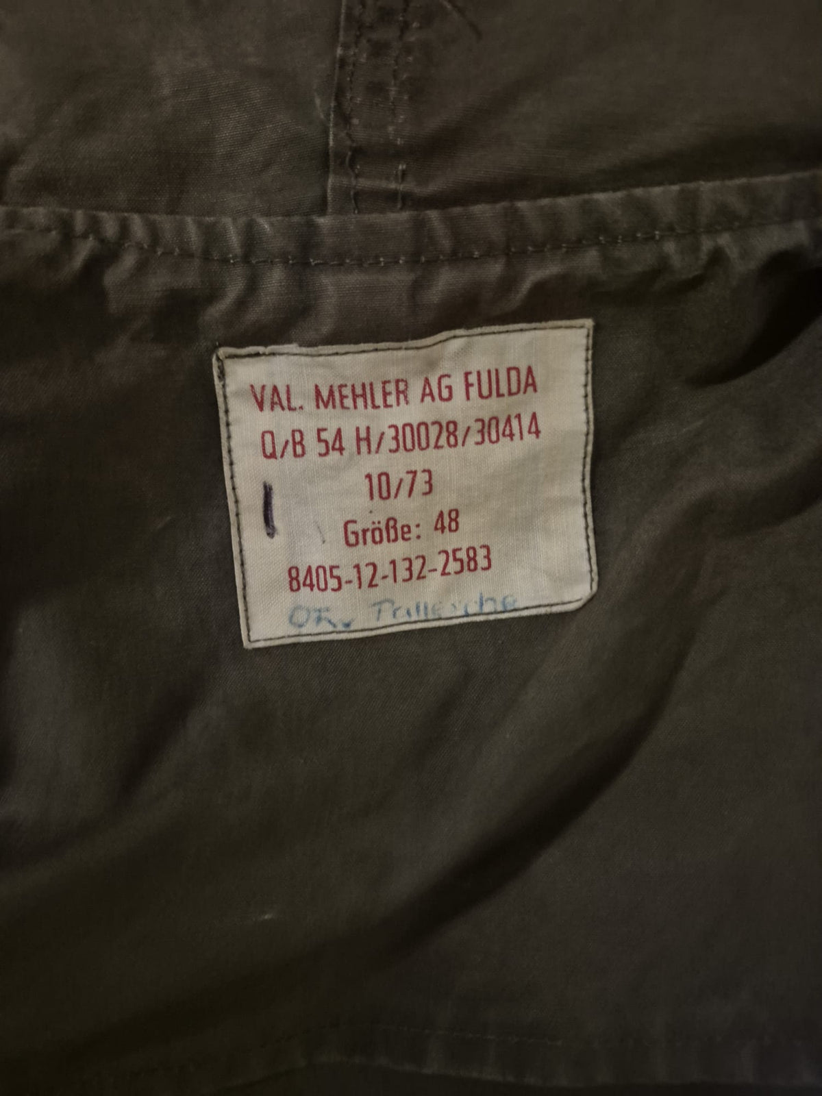 Original Bundeswehr Parka 70er Jahre Feldjacke Windjacke ohne Futter