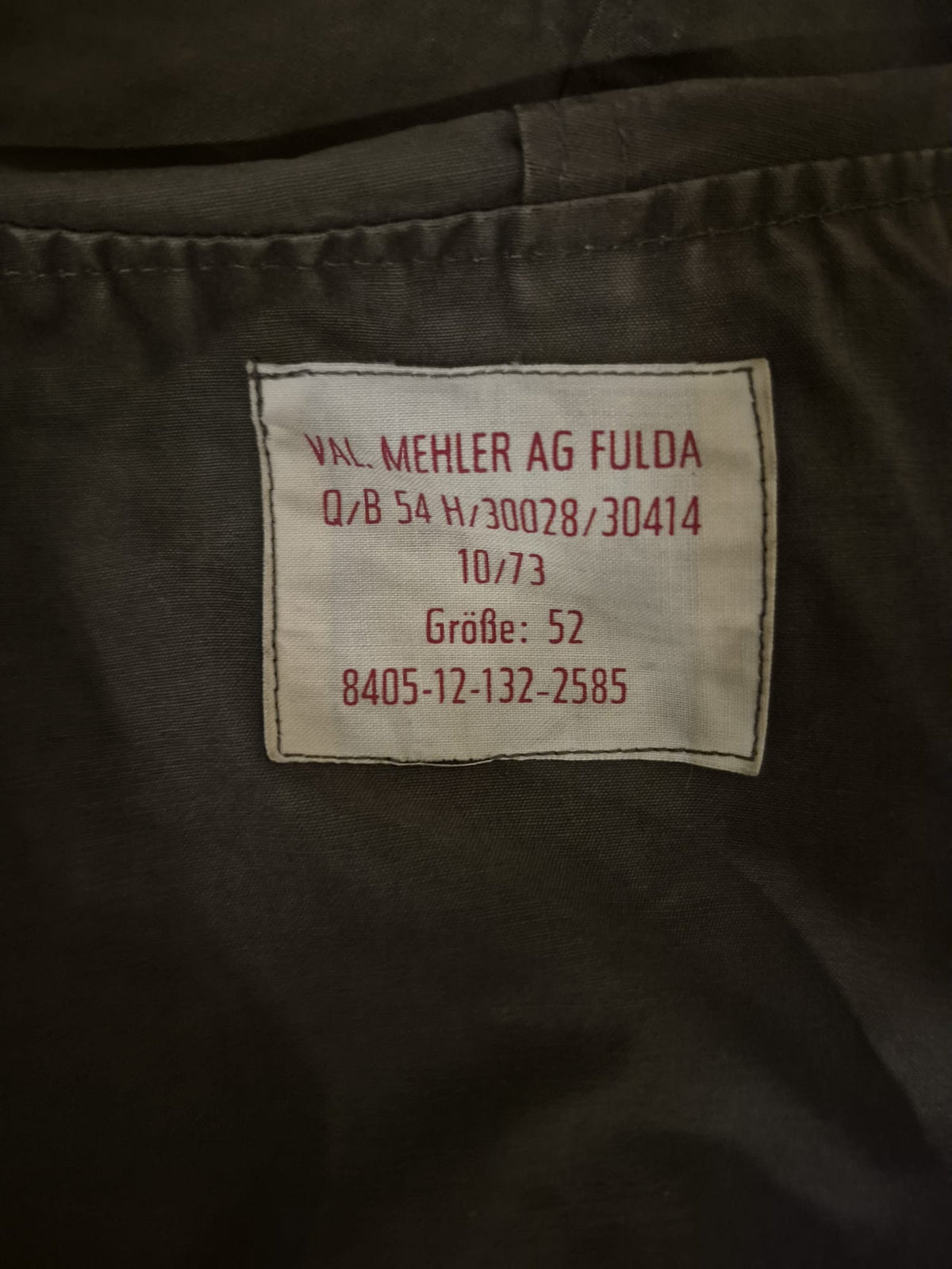 Original Bundeswehr Parka 70er Jahre Feldjacke Windjacke ohne Futter