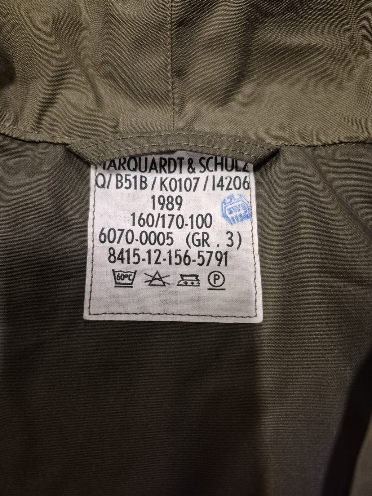 Original Bundeswehr Parka 70er Jahre Feldjacke Windjacke ohne Futter