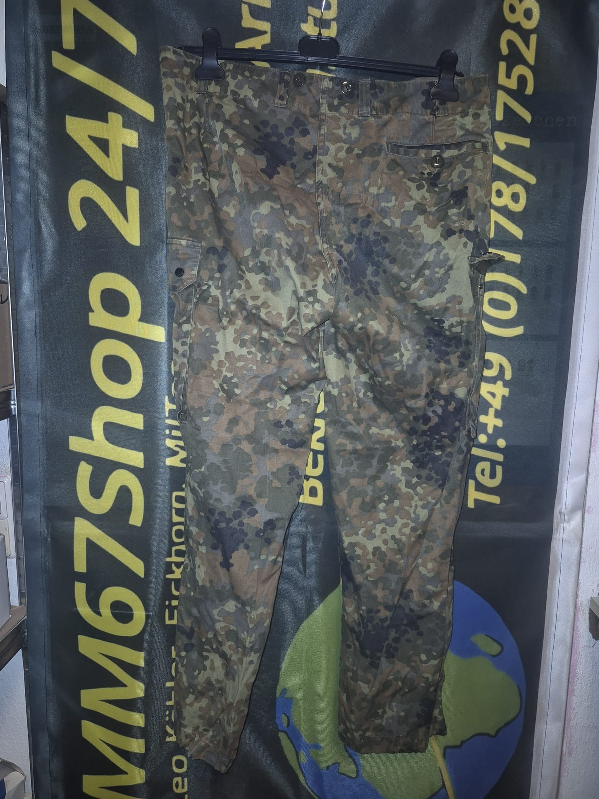 Original bundeswehr Feldhose Tropen Flecktarn gebraucht mit Vektorenschutz inkl. Orig. Stoffgürtel