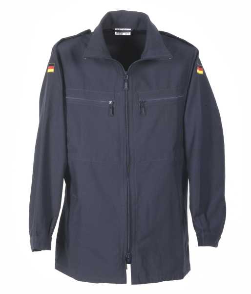 Bundeswehr Original Marine Bordjacke Arbeitsjacke Blau Baumwolle / Aramid