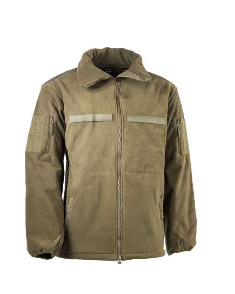 Fleece Jacke Alpin neu mit Membrane Oliv / Schwarz