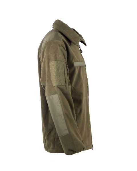 Fleece Jacke Alpin neu mit Membrane Oliv / Schwarz